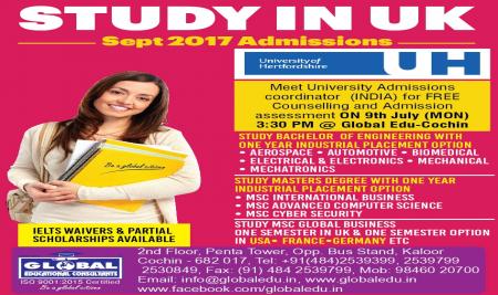 STUDY IN UK with  ONE YEAR INDUSTRY PLACEMENT