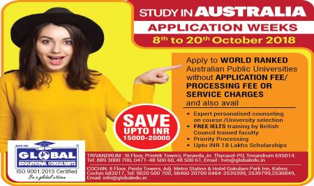 Australia Weeks (OCT 10 - 20th) - Apply ow and save upto INR 20000